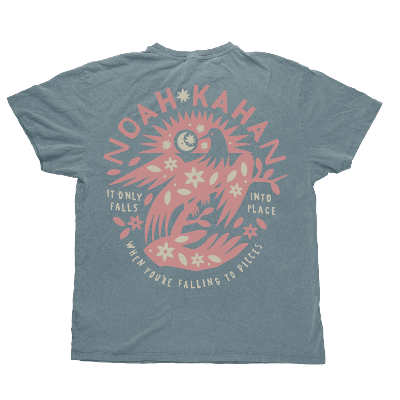 Noah Kahan - Falling to Pieces Ice Blue Tee