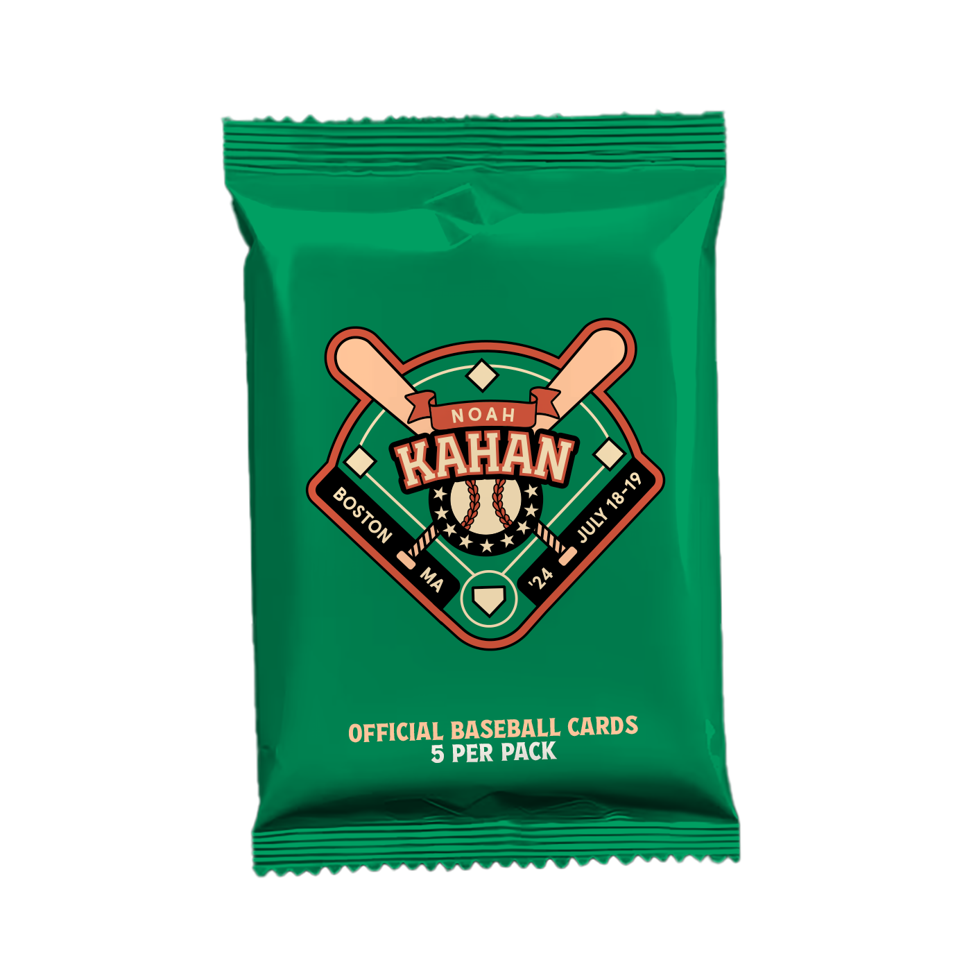 Noah Kahan - Live From Fenway Baseball Card Pack