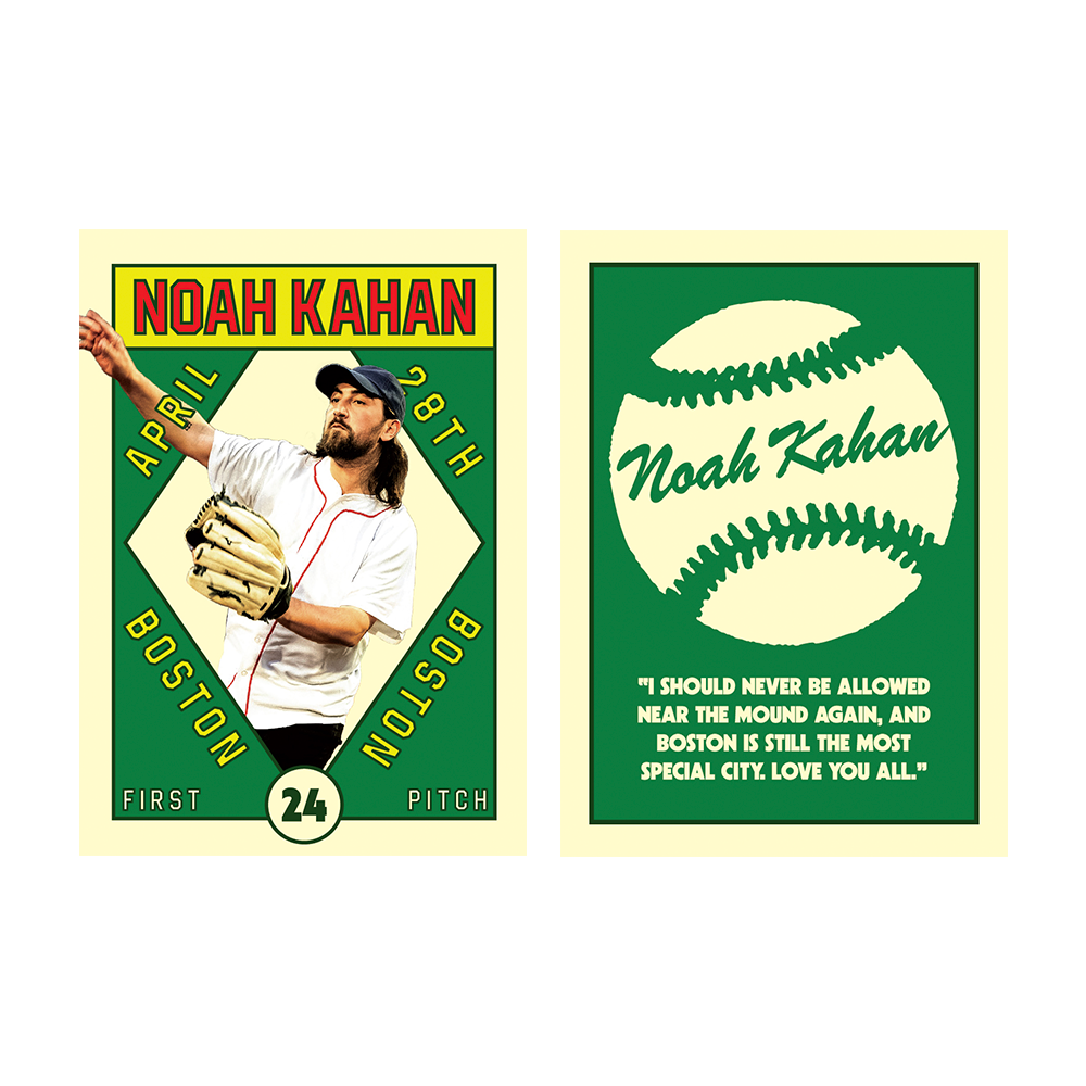 Noah Kahan - Live From Fenway Baseball Card Pack